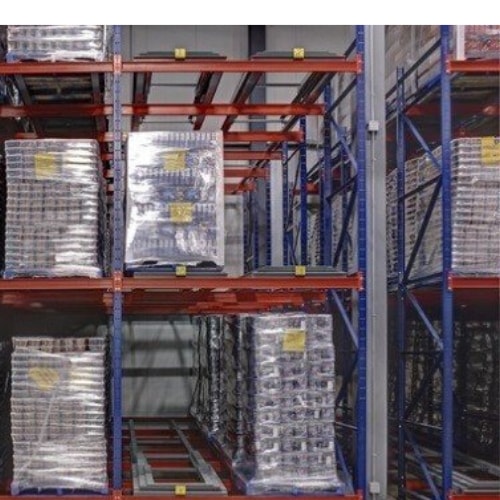 push back rack warehouse equipment